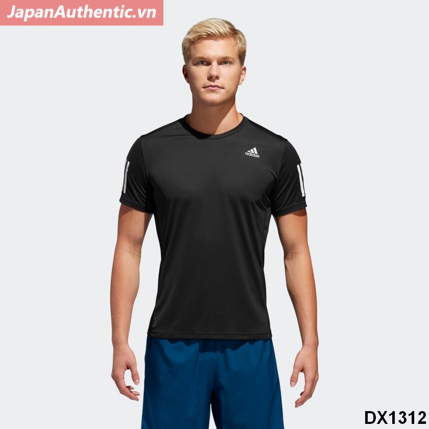 Adidas nam áo phông running đen DX1312 - Japan Authentic